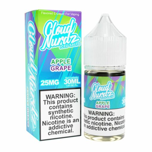 Cloud Nurdz TFN Salts ICED Apple Grape 30mL