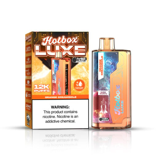 Hotbox Luxe Vape 12k Puffs Orange Creamsicle