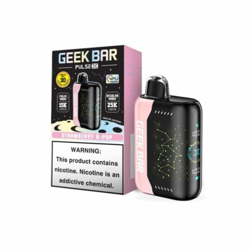 Geek Bar Pulse X Disposable Vape 25000 Puffs Strawberry B-Pop